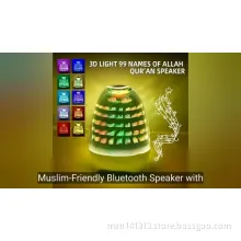 Muslim-Friendly Bluetooth Speaker with Quran and Night Light